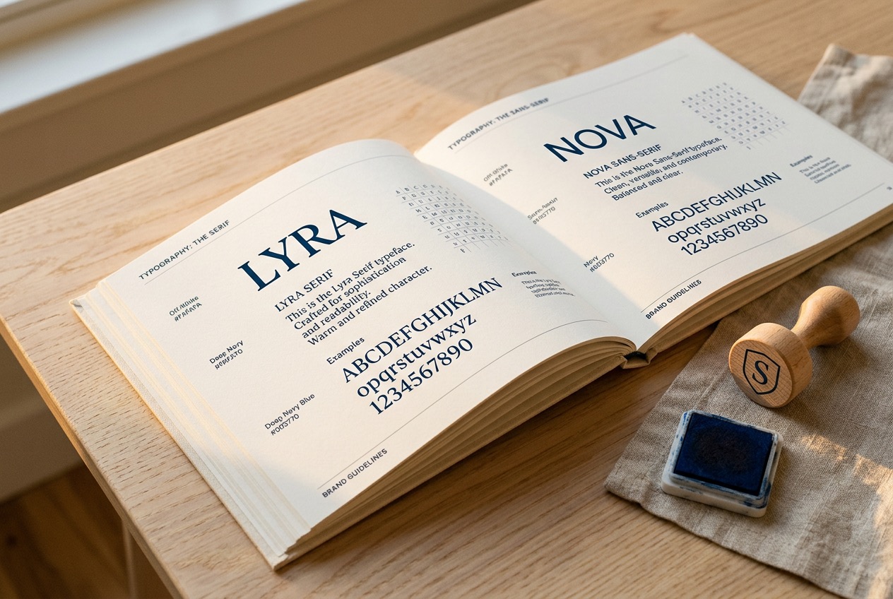 Small business brand identity design — custom logo, color palette, and typography system by Impressive by Design