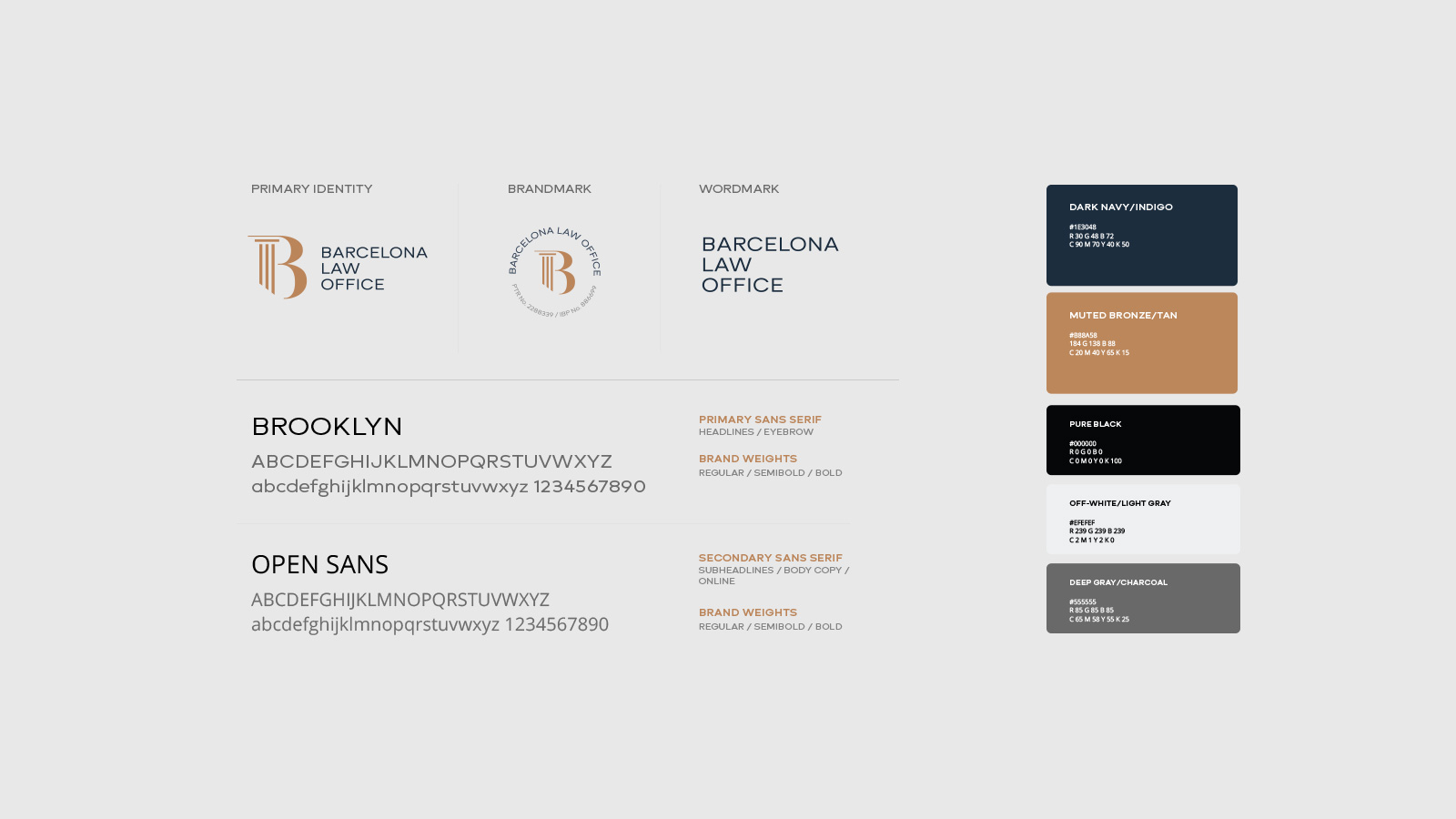 Barcelona Law Office — design detail, Branding & Identity