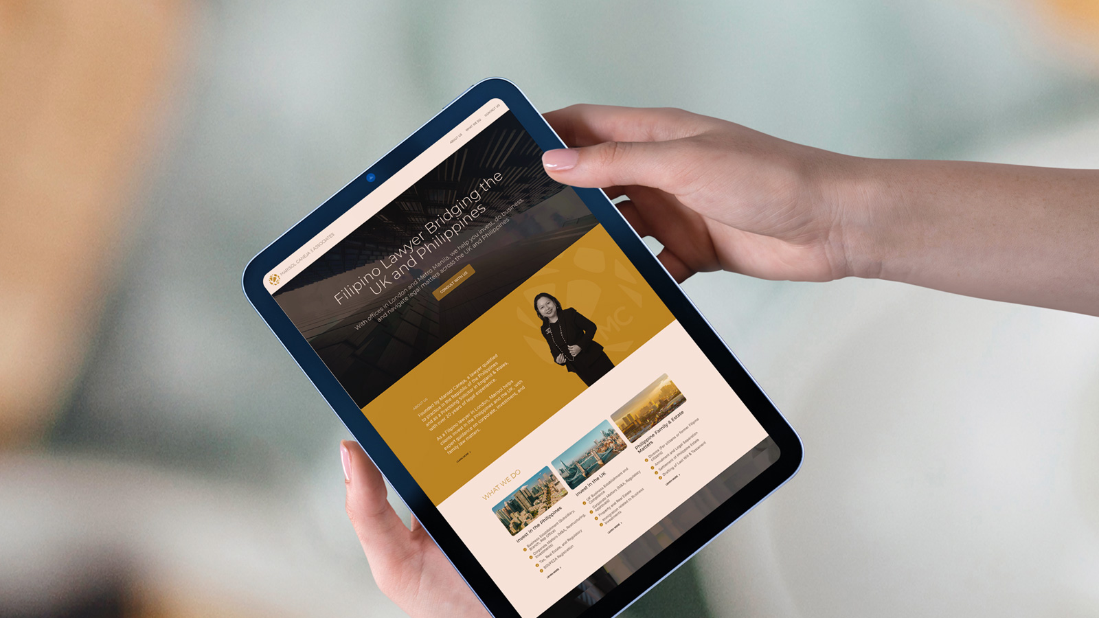 Marisol Caneja & Associates — project gallery image 2, Website Design & Graphic & Print Design