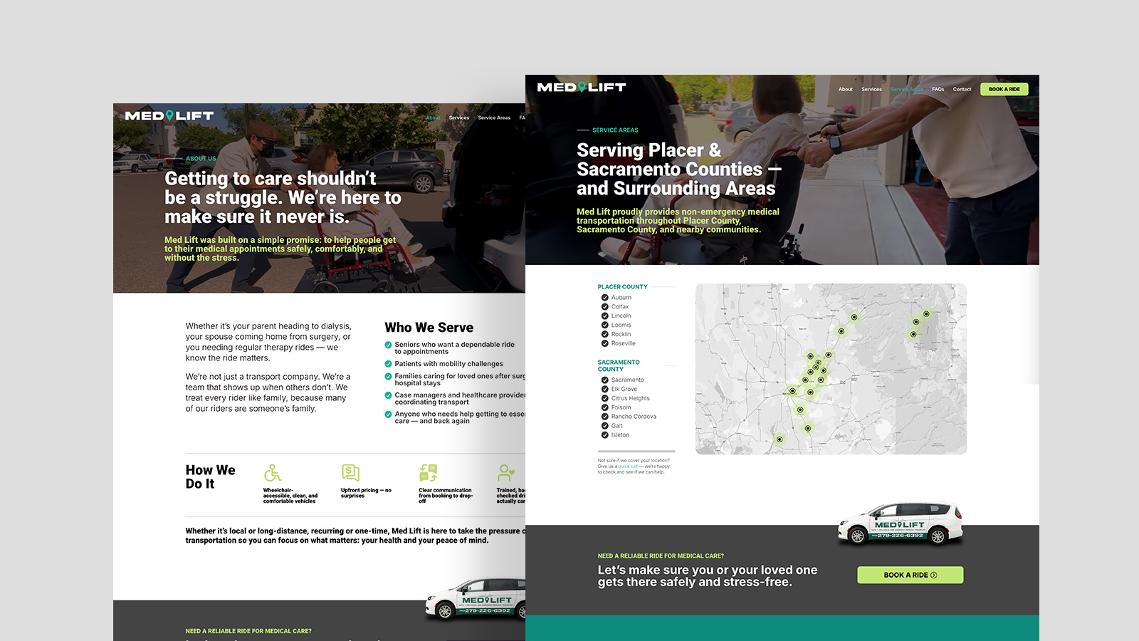 Med Lift — project gallery image 3, Website Design